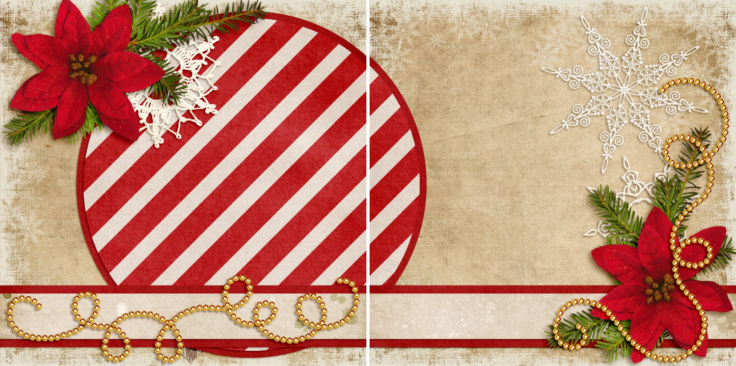 Let it Snow NPM - 3521 - EZscrapbooks Scrapbook Layouts Christmas