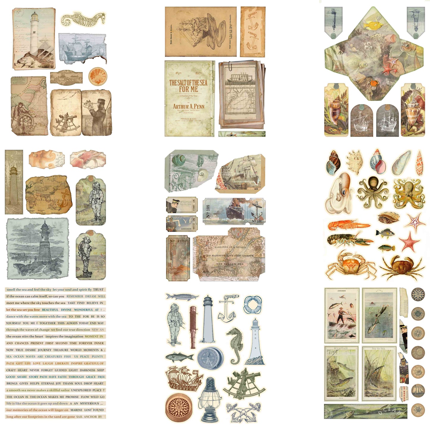 Nautical Impressions Embellishment Pack - 7555