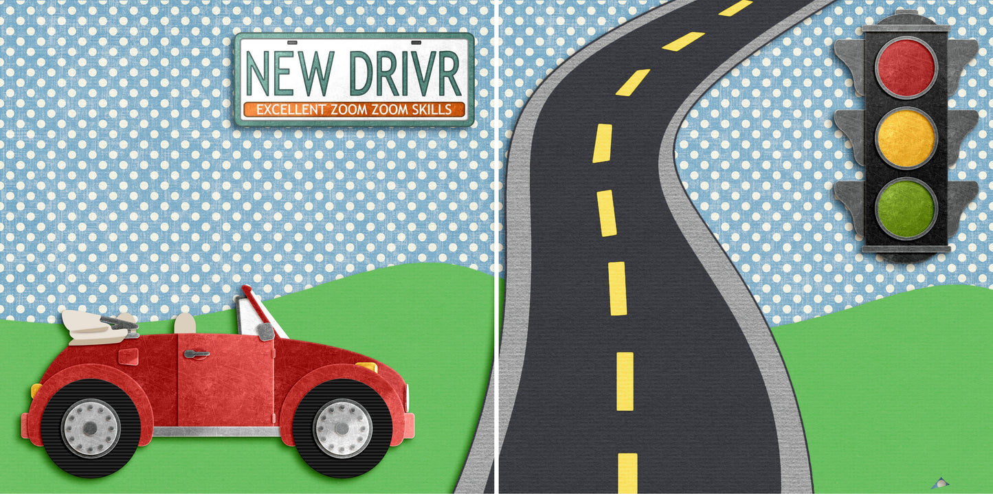 New Driver NPM - 4483 - EZscrapbooks Scrapbook Layouts Other