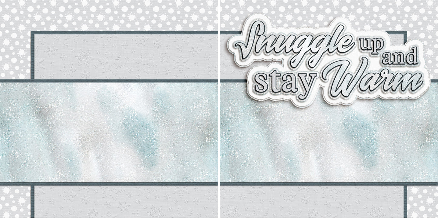 Snuggle Up NPM - 3569 - EZscrapbooks Scrapbook Layouts Winter