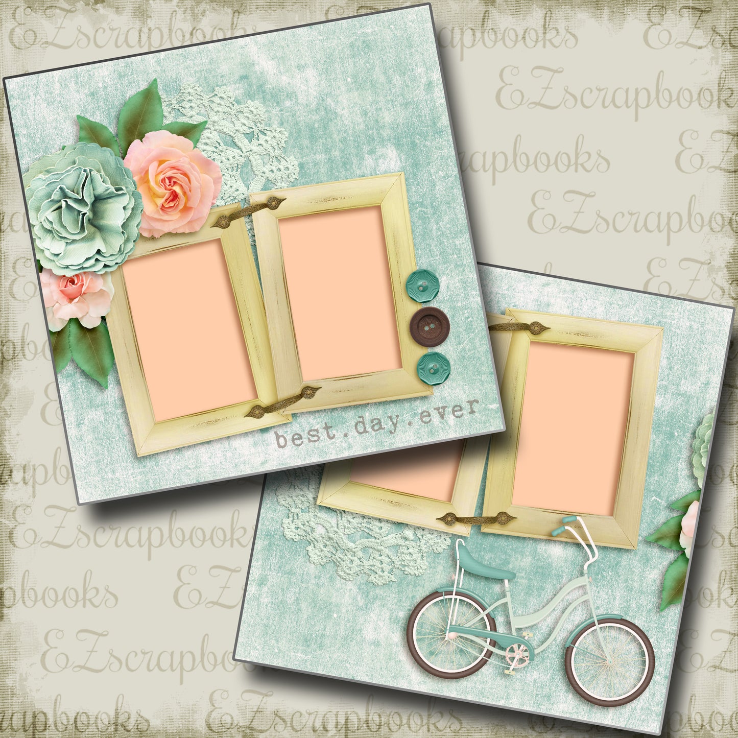 Best Day Ever - 4360 - EZscrapbooks Scrapbook Layouts Girls, Other