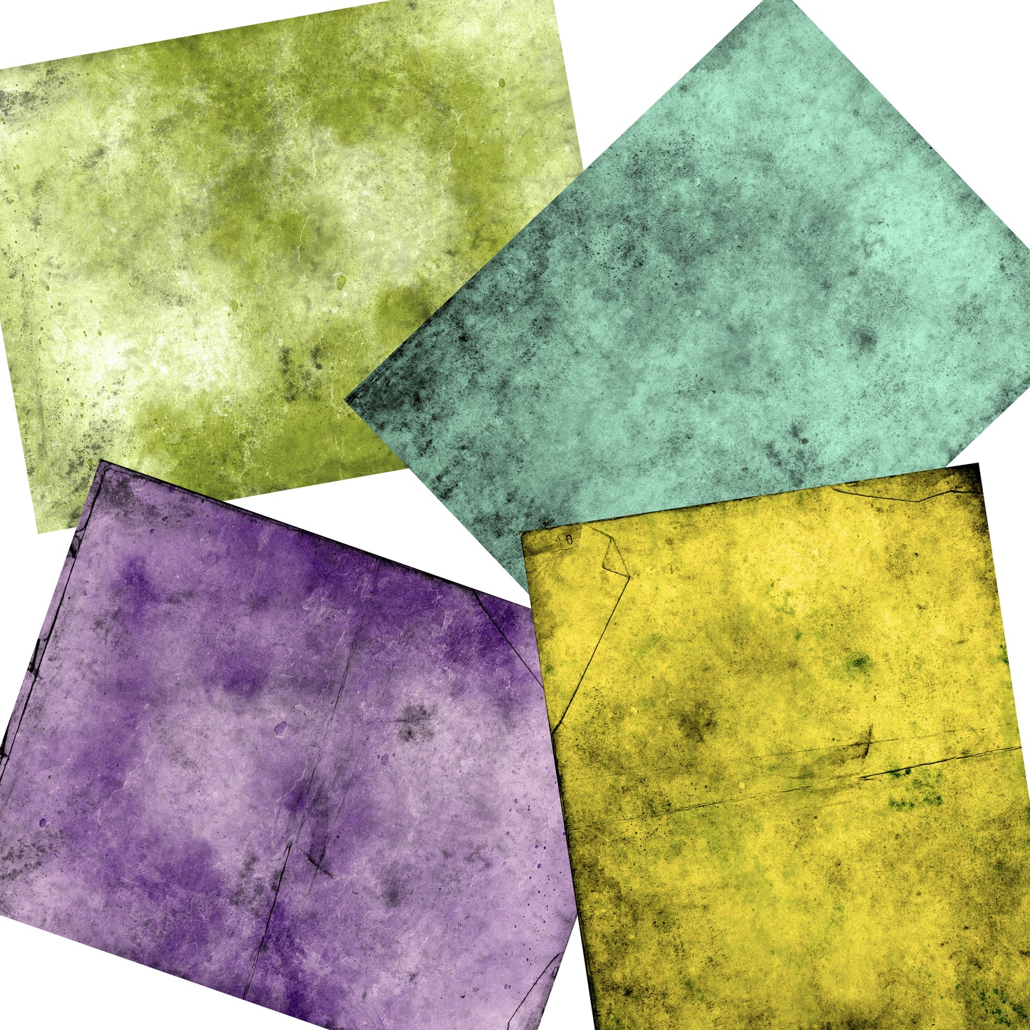 Bright Grunge Journal Paper Pack - 7029 - EZscrapbooks Scrapbook Layouts Journals