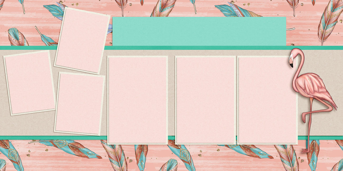 Flamingo Feathers - 6492