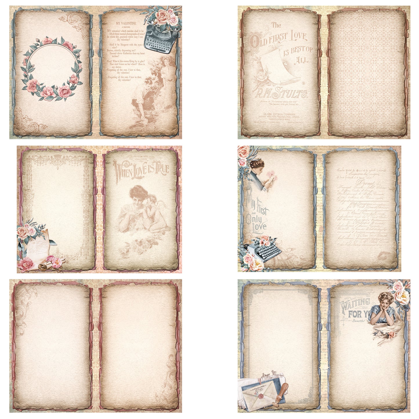 Romantic Letters Journal Pages - 7633