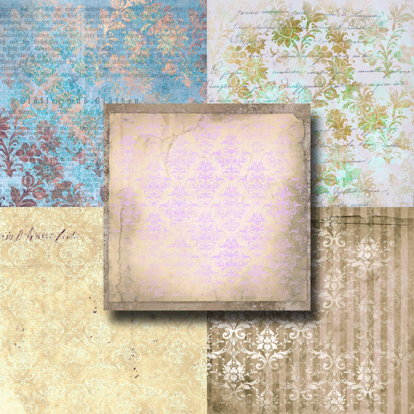 Damask Ephemera 1 - Paper Pack - 8153