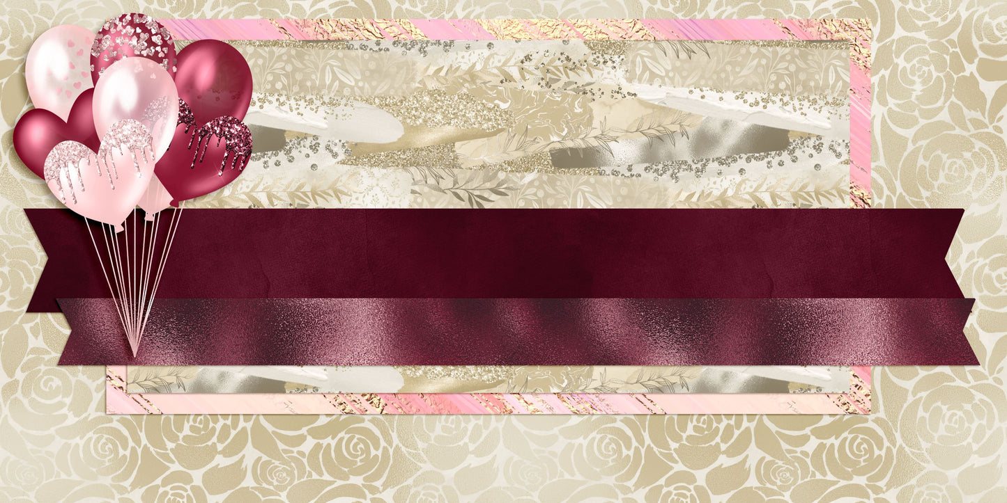 Glitter Valentine Balloons NPM - 6453