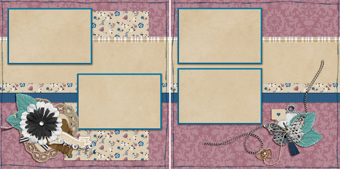 A Good Life - 4792 - EZscrapbooks Scrapbook Layouts Girls, Other, Spring - Easter