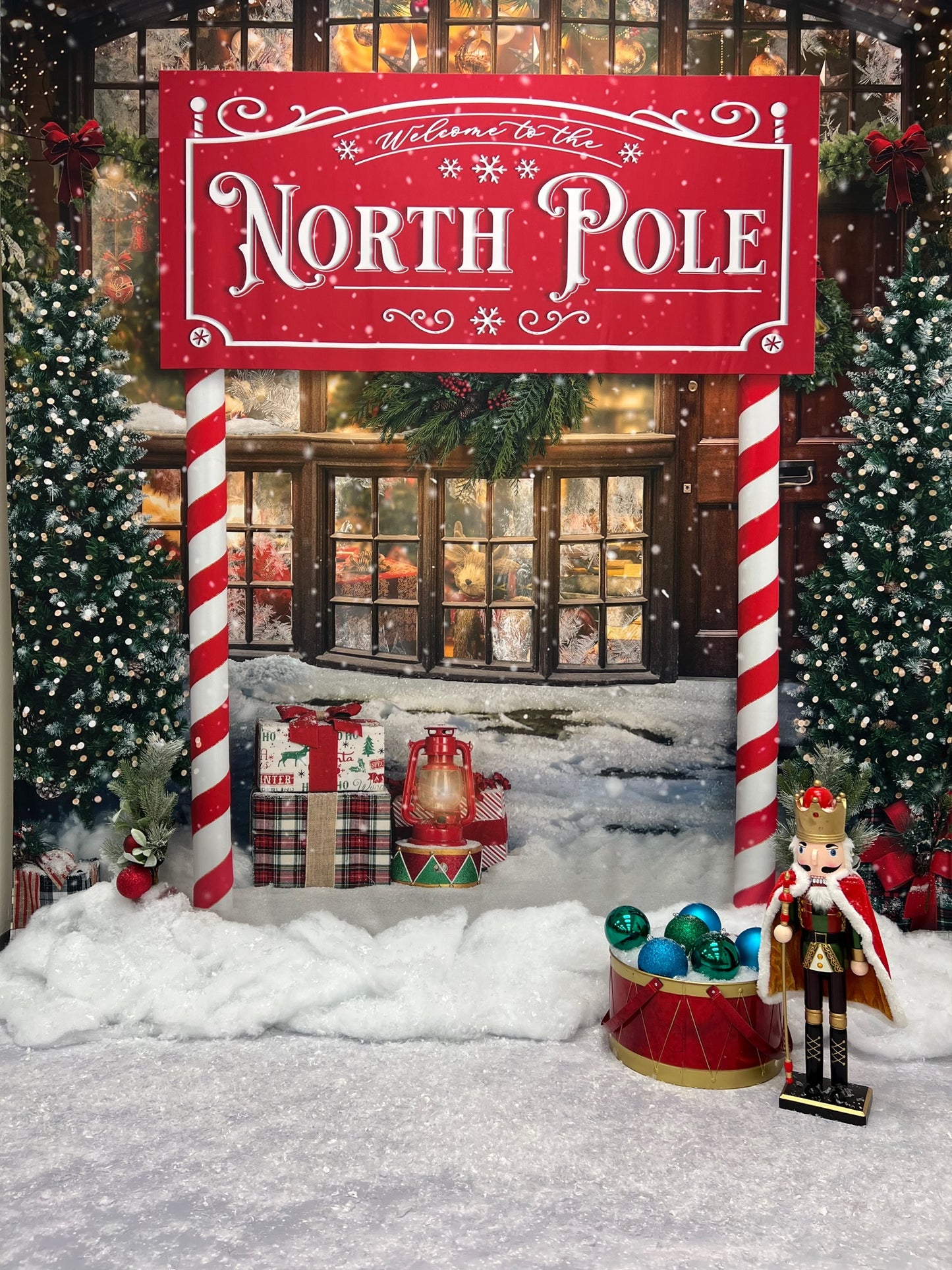 Christmas Photo Backdrop - NORTH POLE