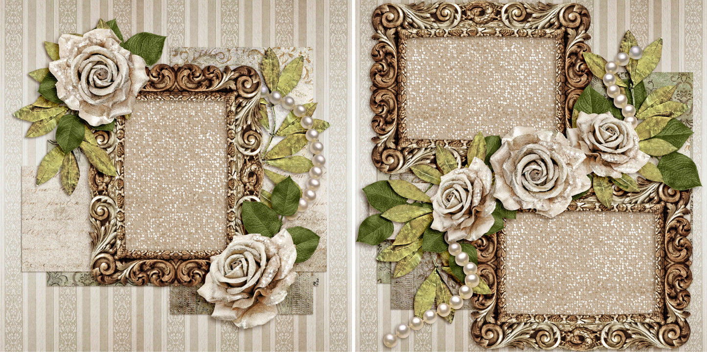 Love Letters :1 - 3720 - EZscrapbooks Scrapbook Layouts Girls, Heritage, Other, Wedding