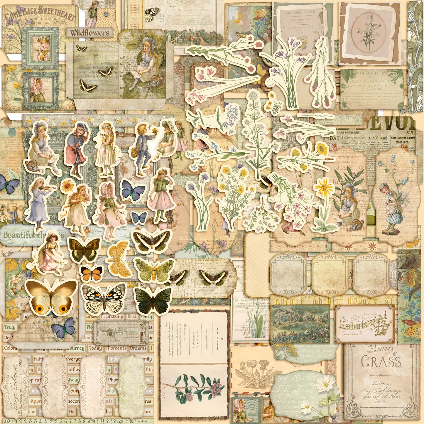 Meadows & Wildflowers Embellishment Pack - 7565