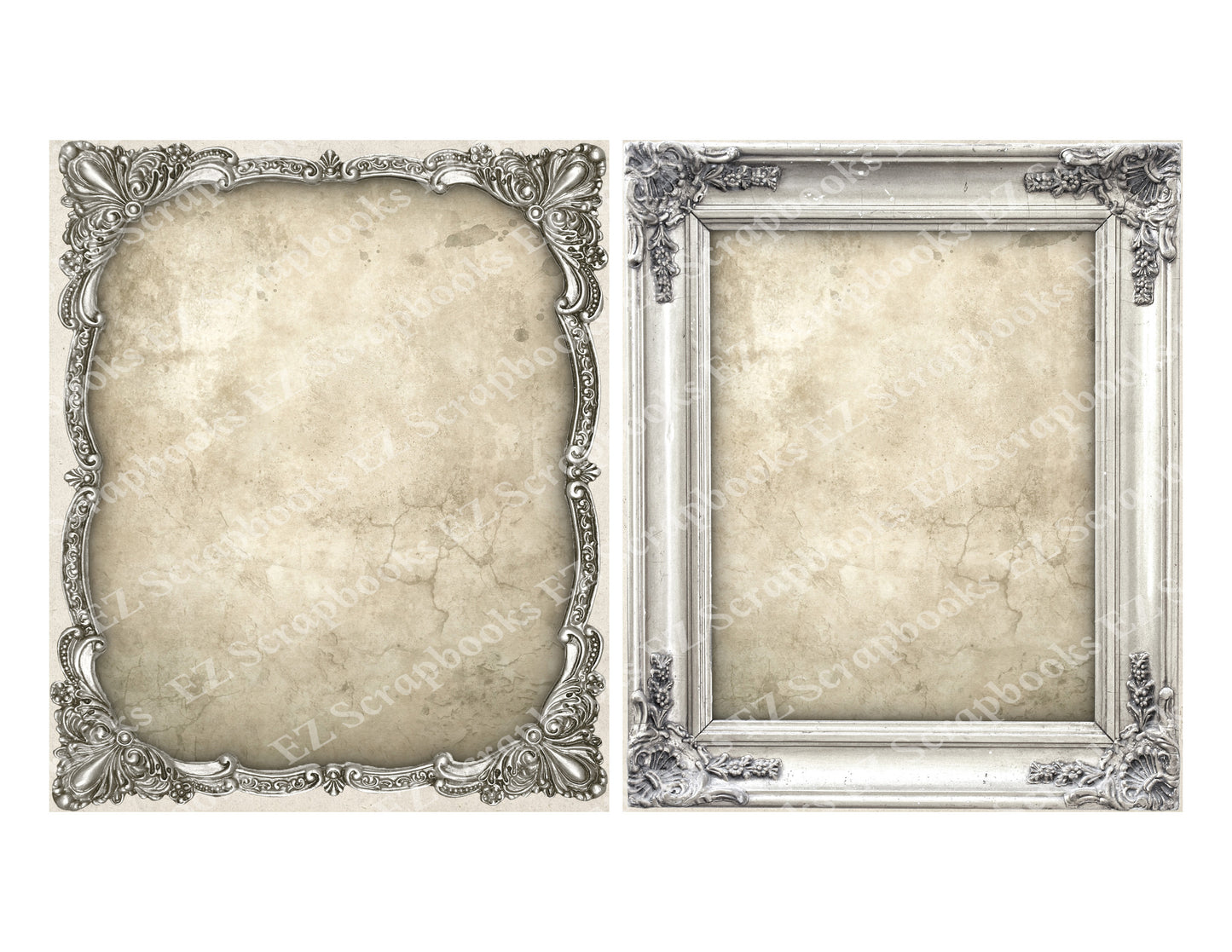 Shabby Frames 1 - 9342 - EZscrapbooks Scrapbook Layouts