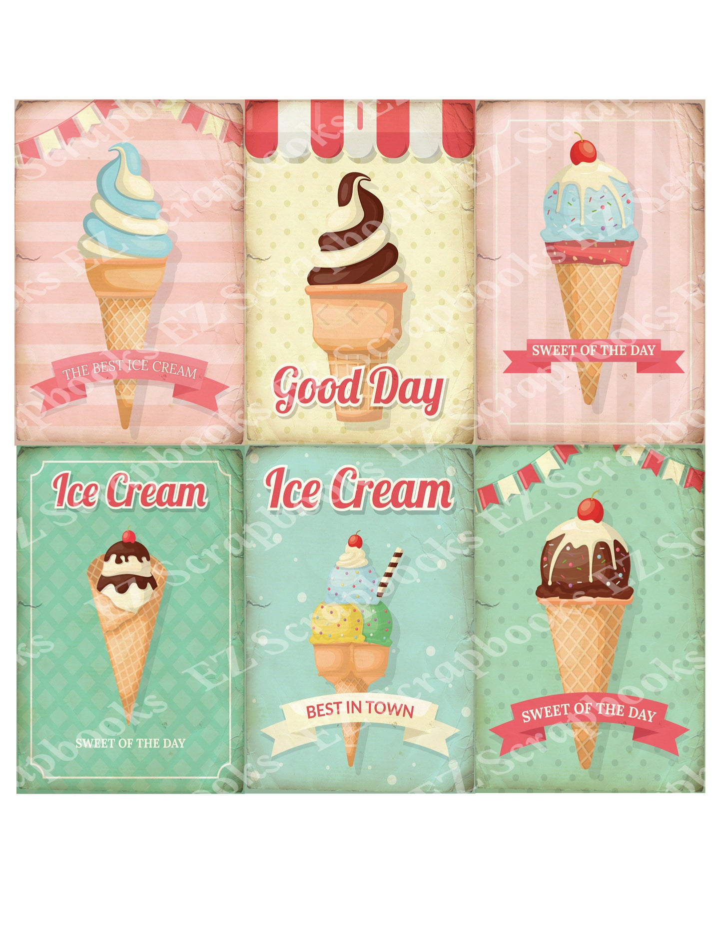 Vintage Recipes Embellishments 5 - 9525 - EZscrapbooks Scrapbook Layouts