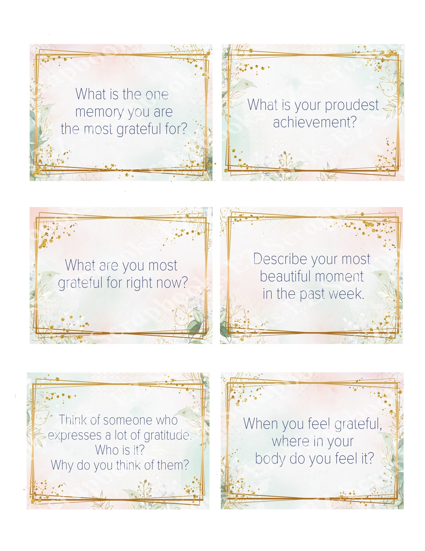 Greenery Gratitude Embellishments 9 - 9534 - EZscrapbooks Scrapbook Layouts