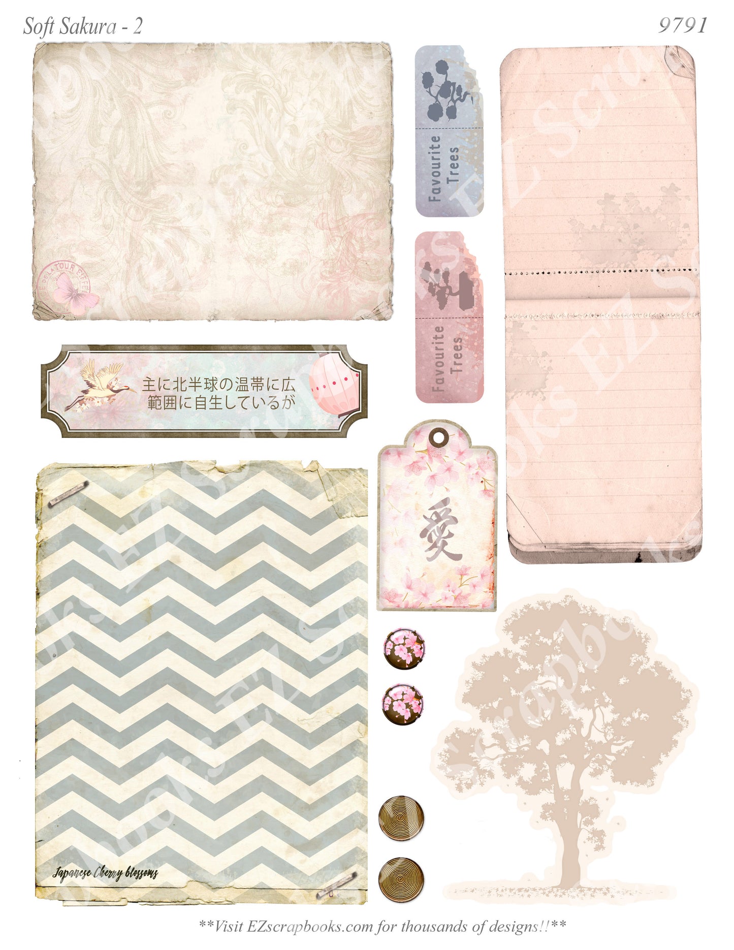 Soft Sakura - Embellishments - 2 - 9791