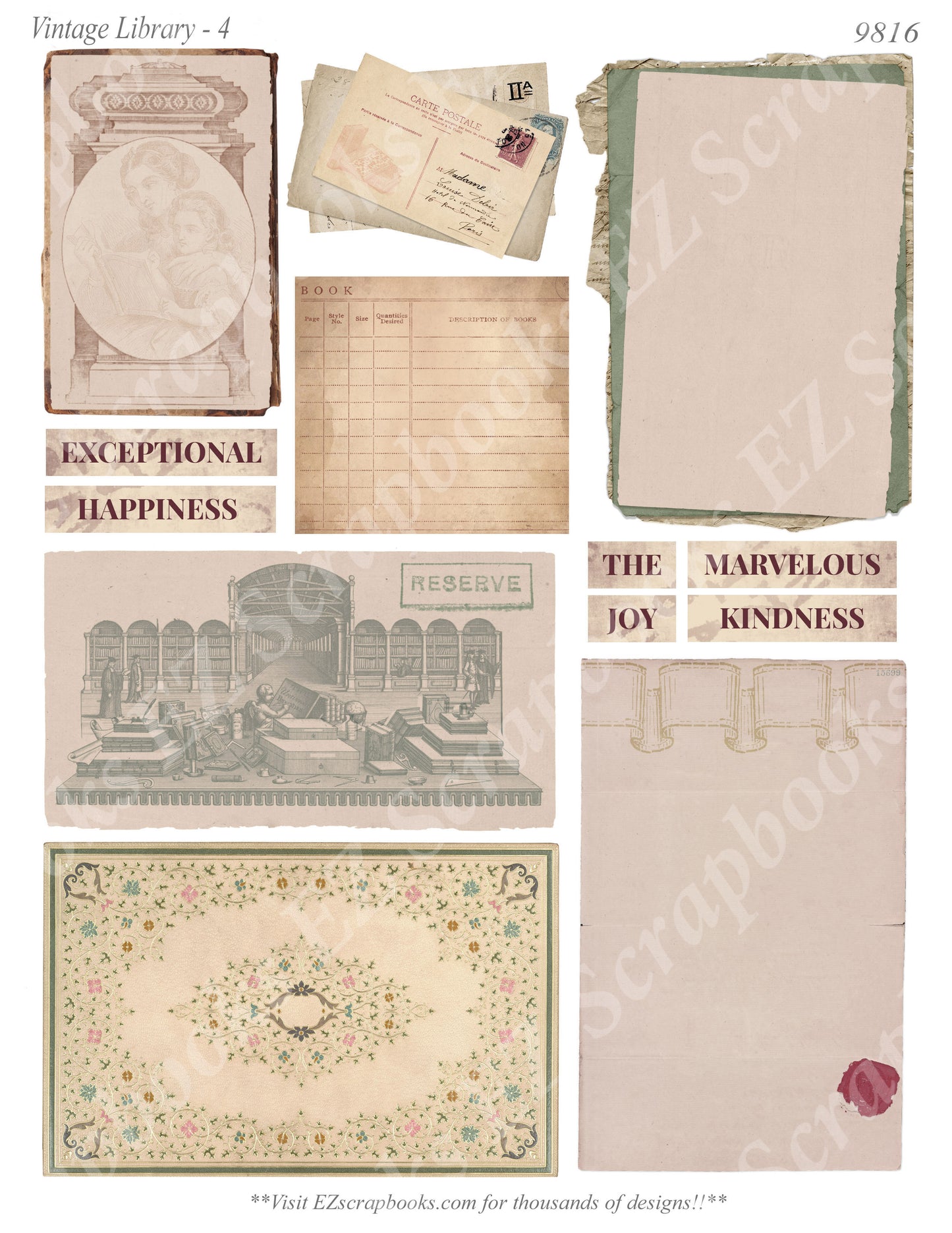 Vintage Library 4 - 9816