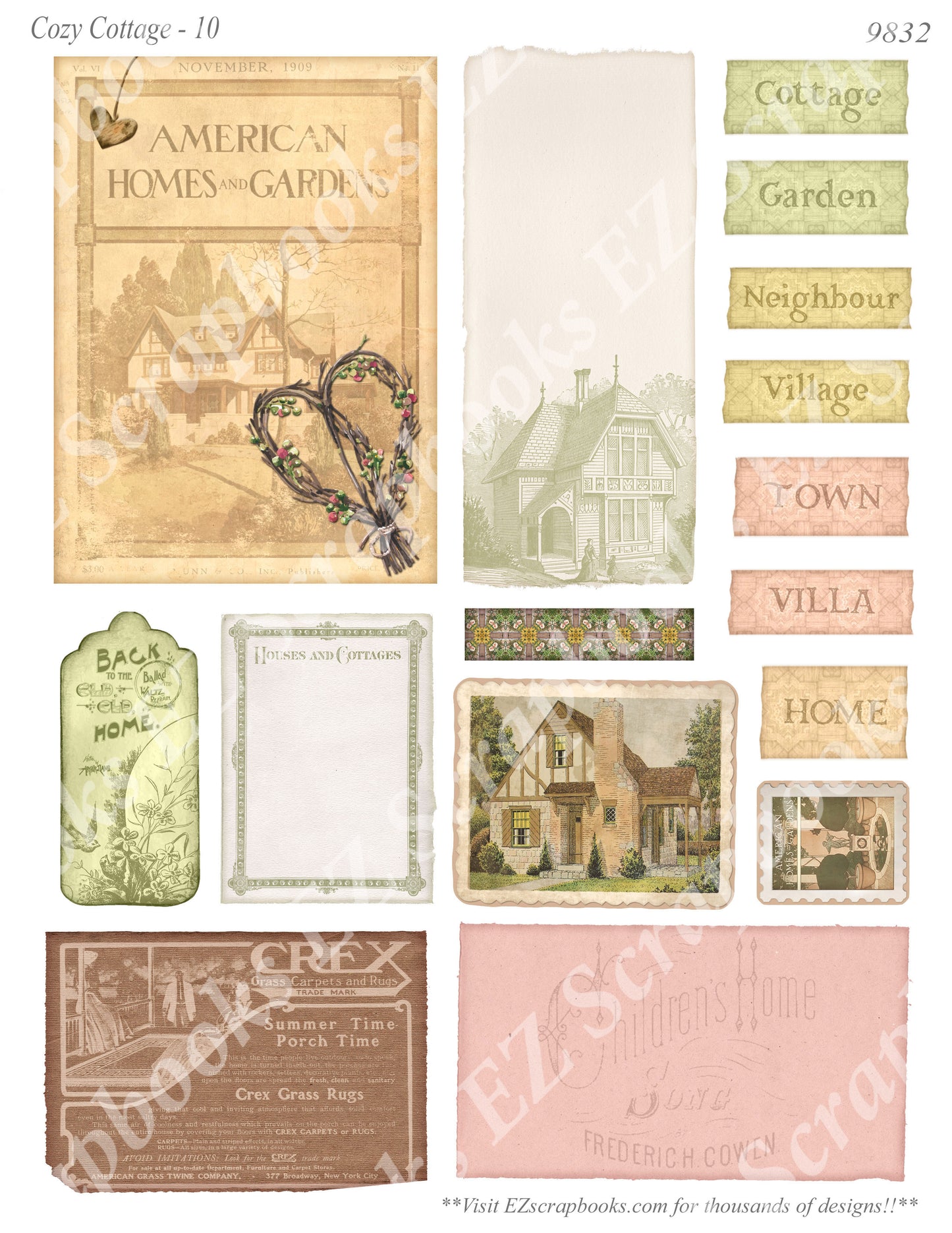 Cozy Cottage - Embellishments - 10 - 9832