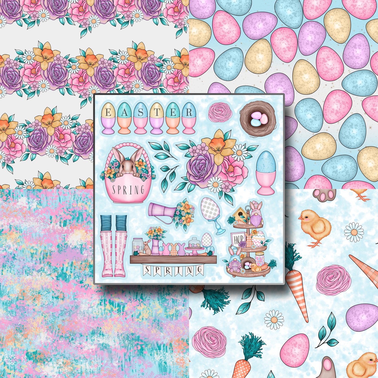 Rustic Easter Scrapbook Kit - 8320