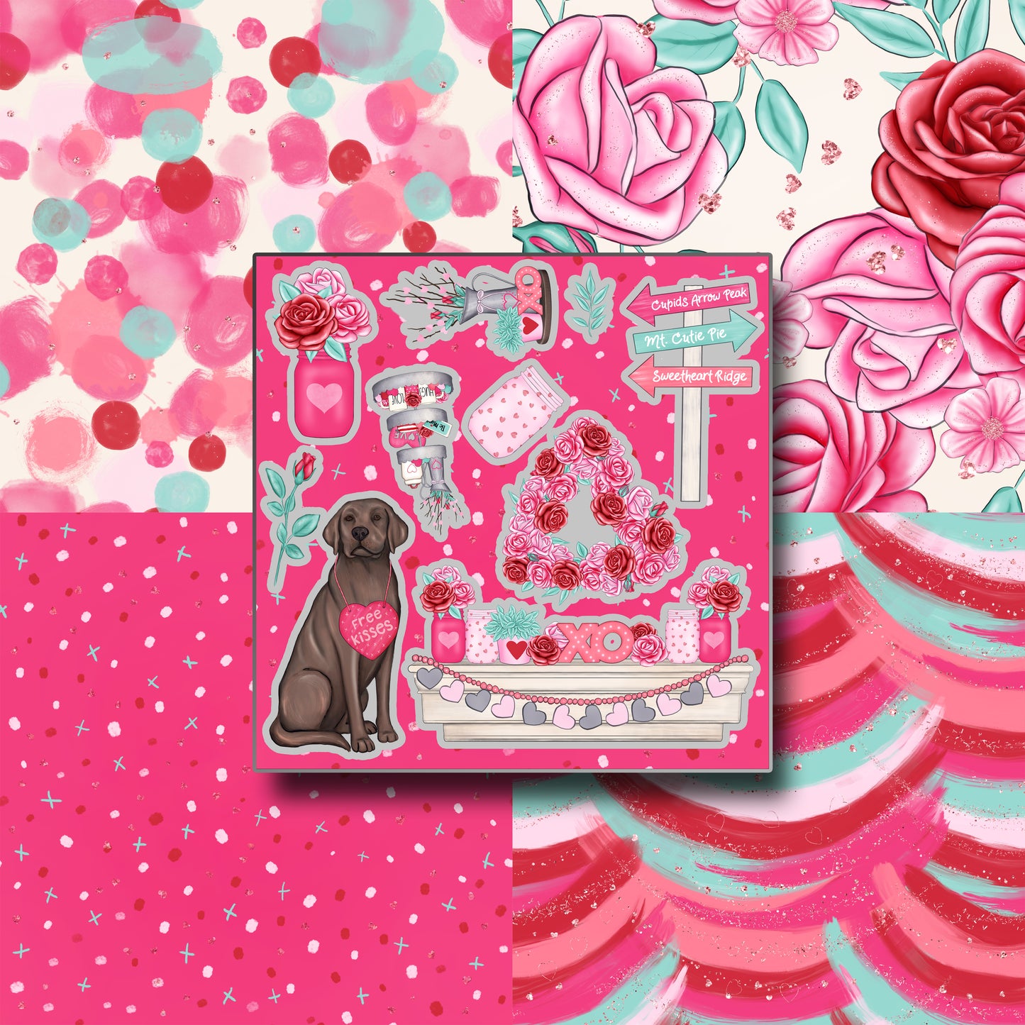 Valentine Wishes Scrapbook Kit - 8139