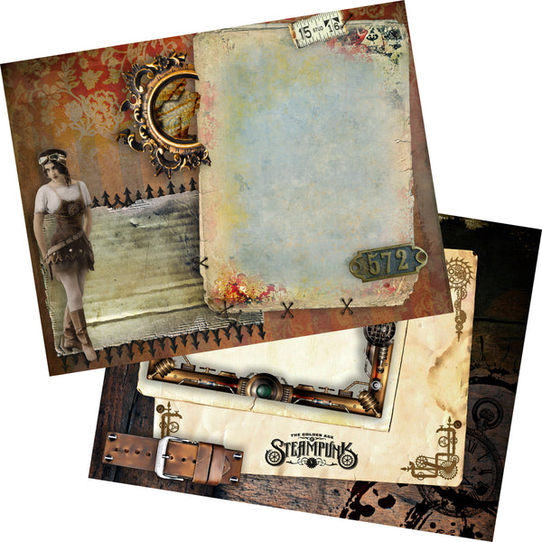 Steampunk Diary Journal Paper Pack - 7068