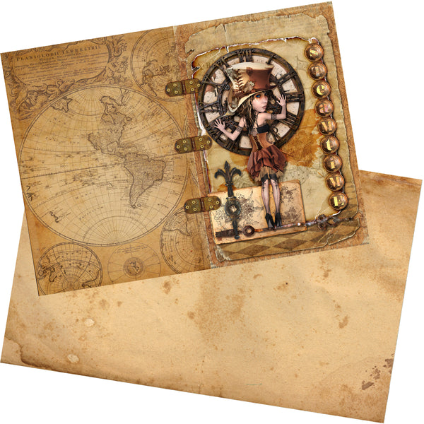 Steampunk Diary Journal Paper Pack - 7068