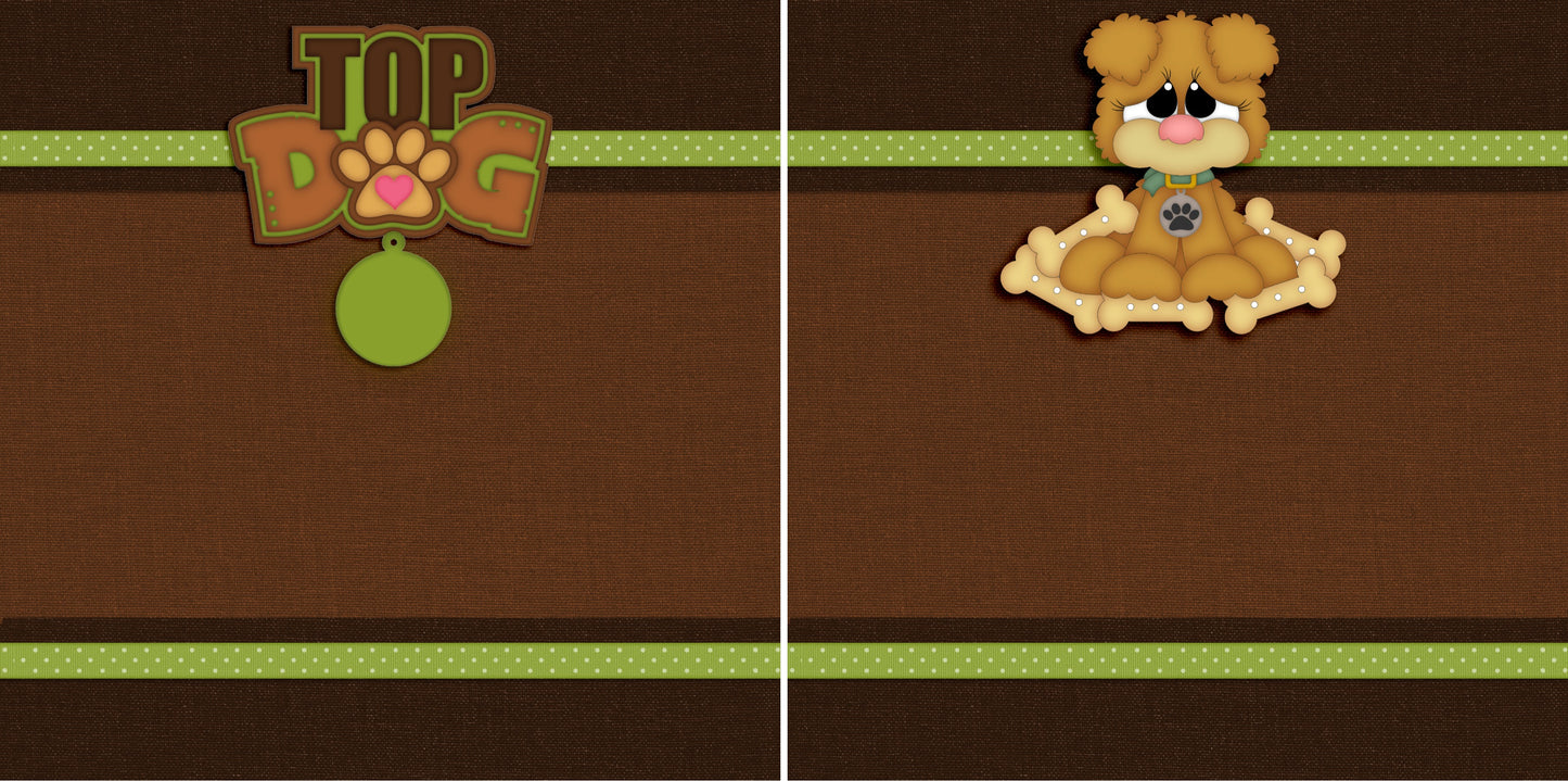 Top Dog NPM - 3129 - EZscrapbooks Scrapbook Layouts dogs, Pets
