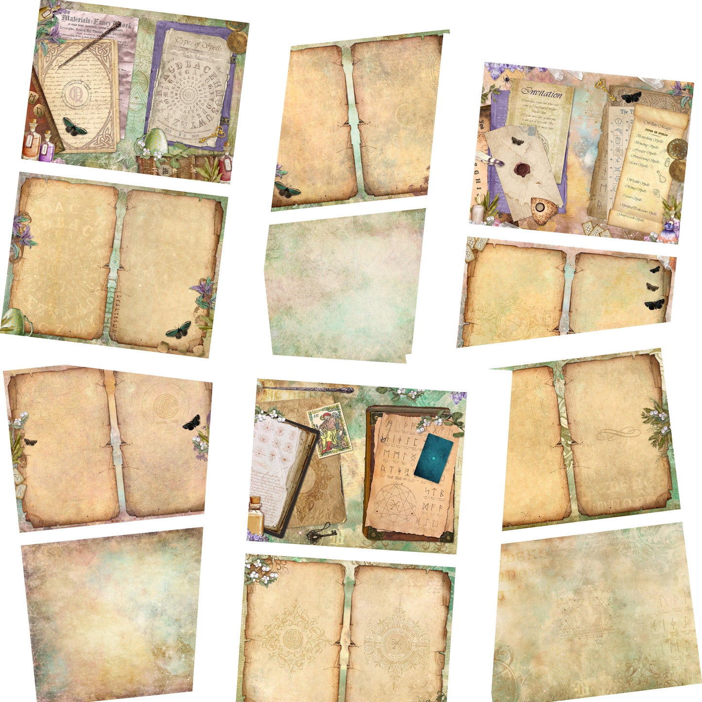 Book of Spells Mini Journal Pages - 7549