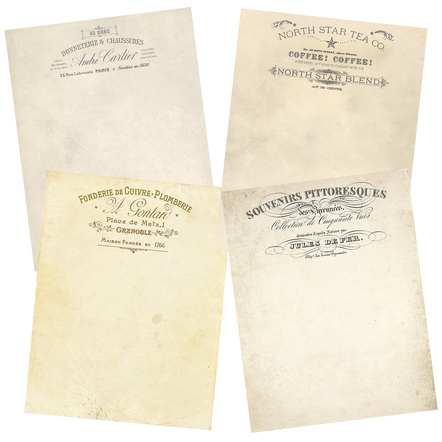Vintage Business Letterhead Paper Pack - 7329