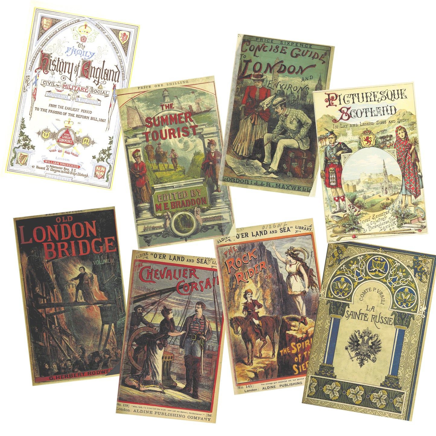 Vintage Distressed Book Covers - 1 - 7348