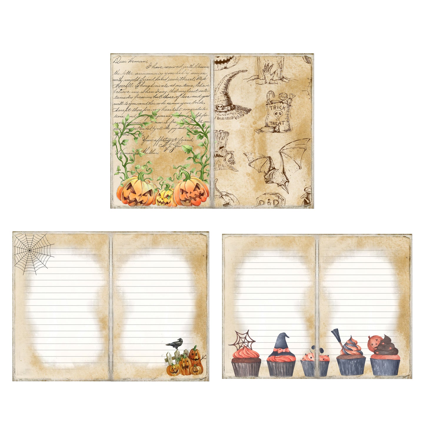 Halloween Journal Pages - 23-7047