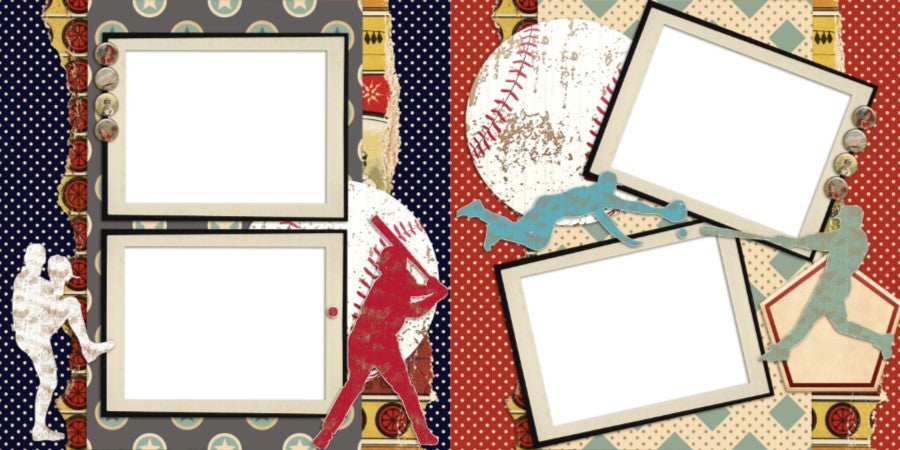 Baseball - 371 - EZscrapbooks Scrapbook Layouts baseball, Sports