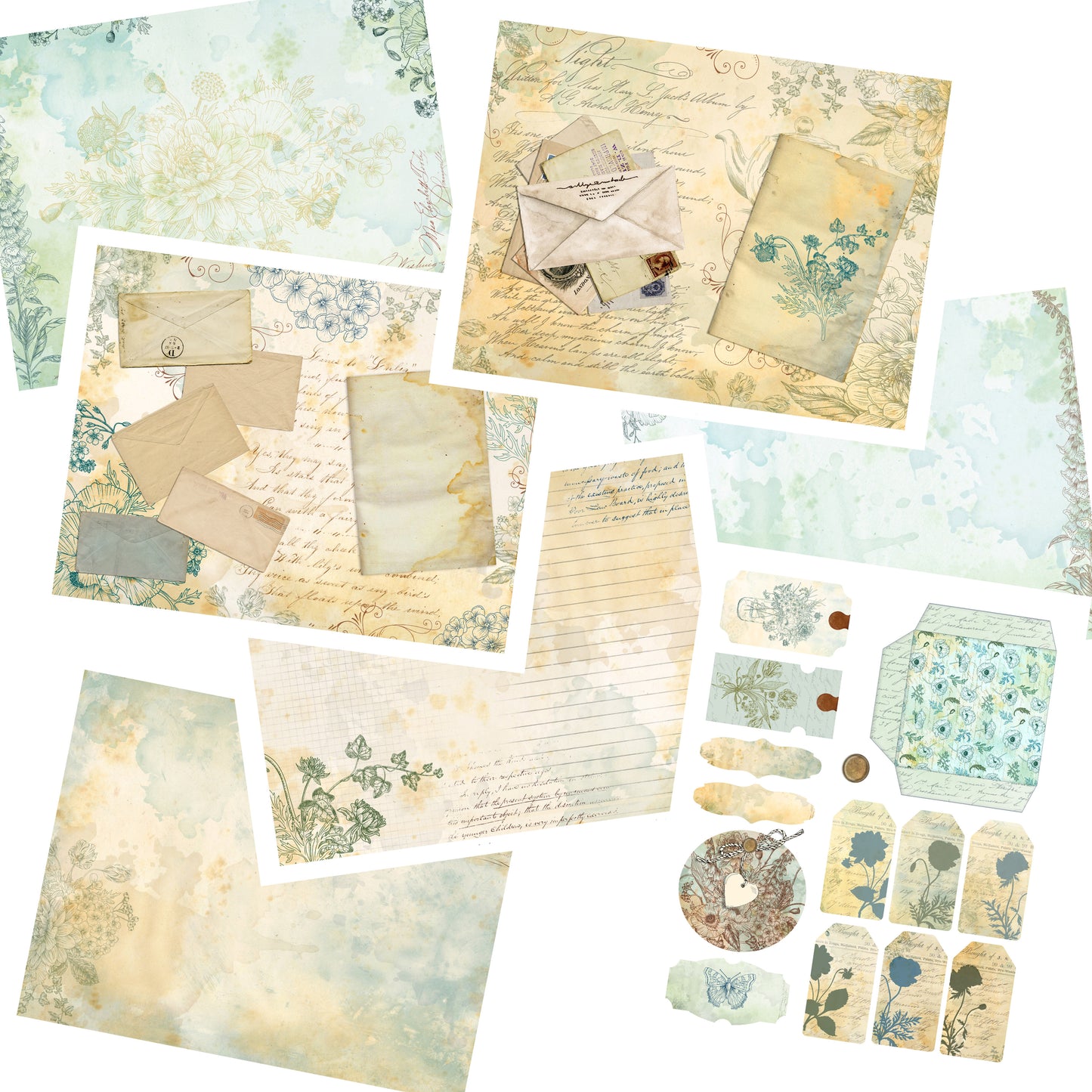 Handwriting & Flowers Journal - 7394