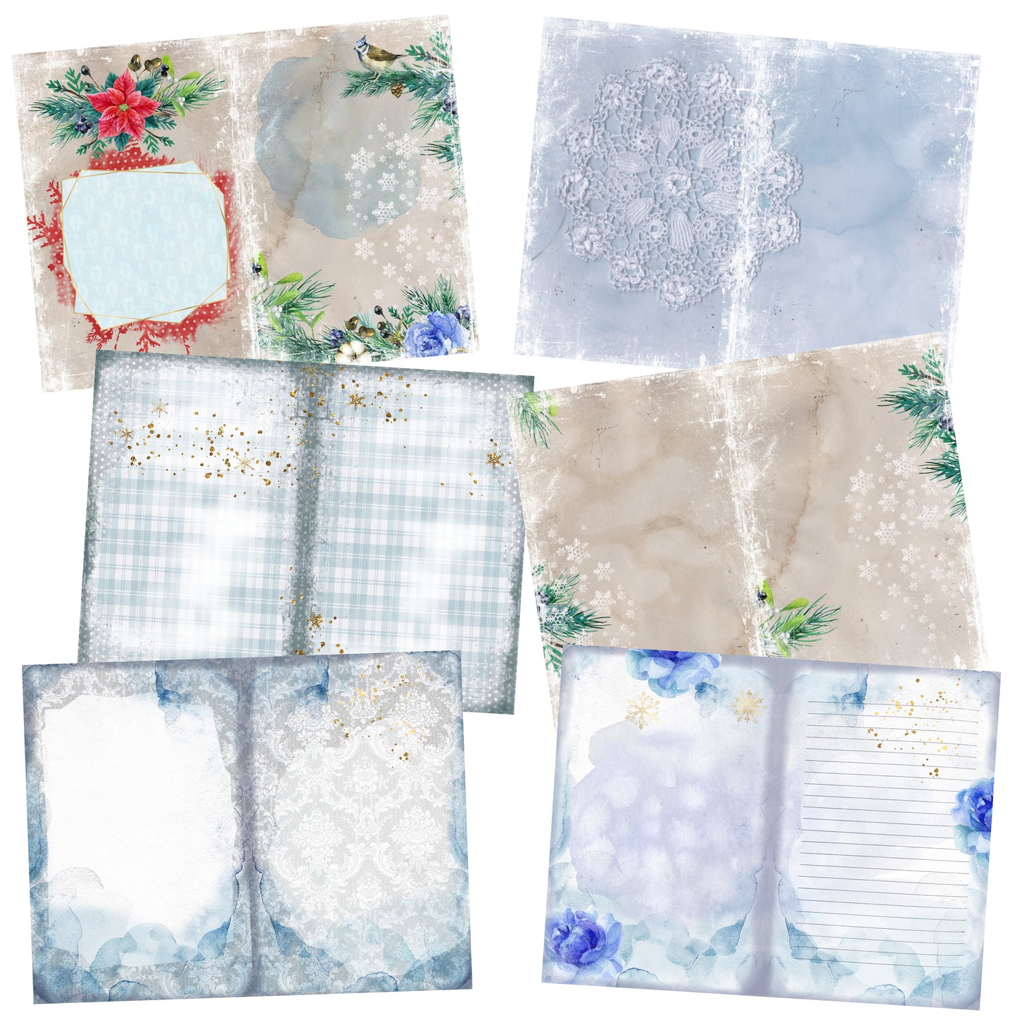 Magic Winter Journal Kit - 7128 - EZscrapbooks Scrapbook Layouts Journals, Winter