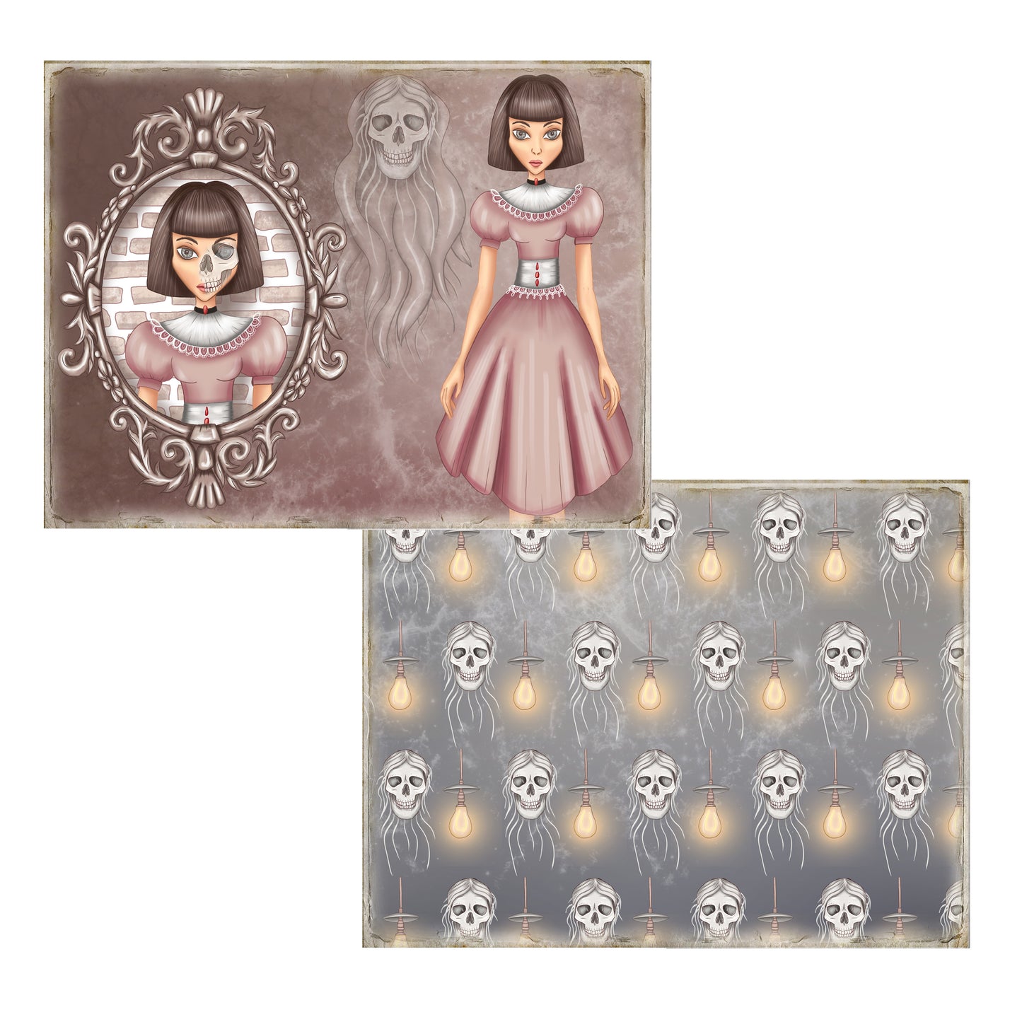 Halloween Creeps Journal Pages - 23-7045