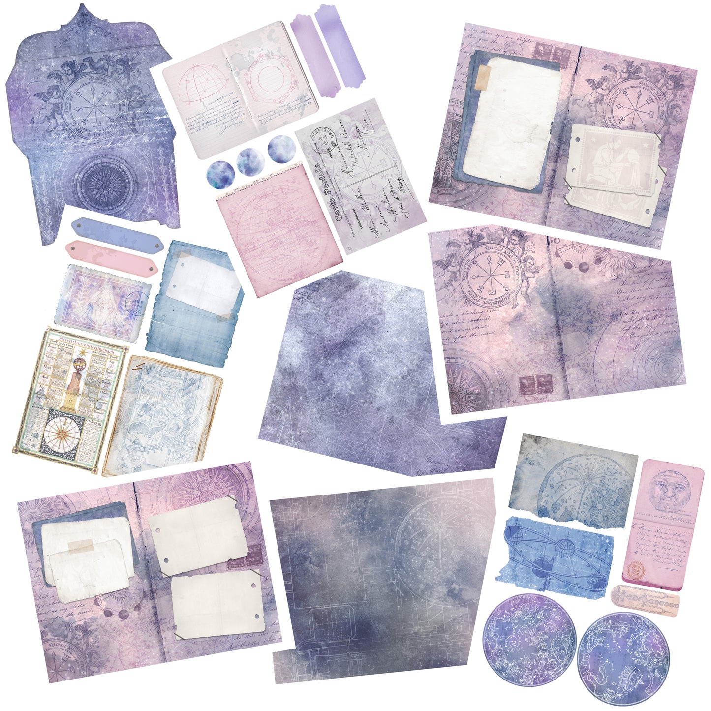 Celestial Journal - 7246 - EZscrapbooks Scrapbook Layouts Journals, Mystical-Fantasy