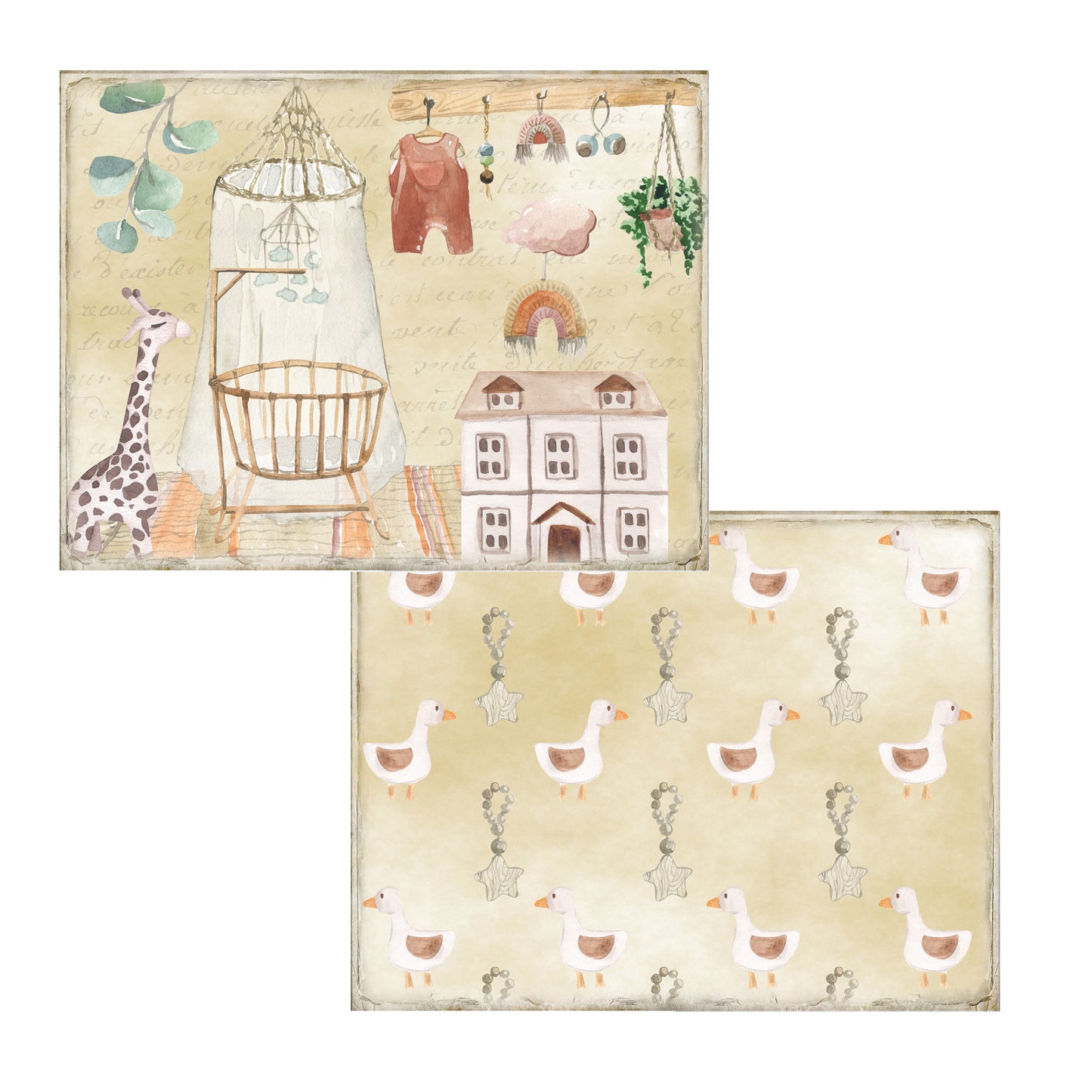 Baby Neutral Journal Pages - 7982
