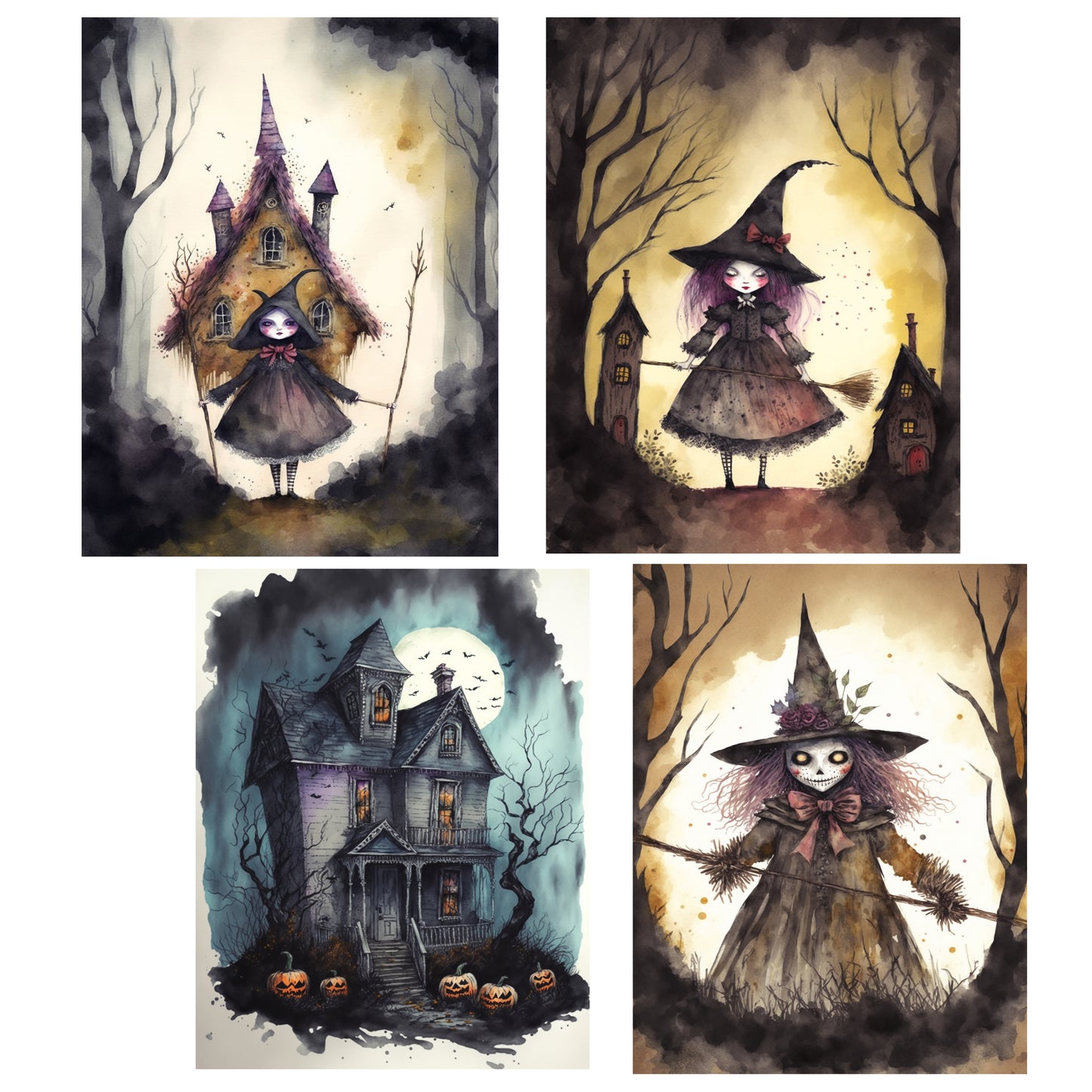 Spooky Watercolors Paper Pack - 23-7130