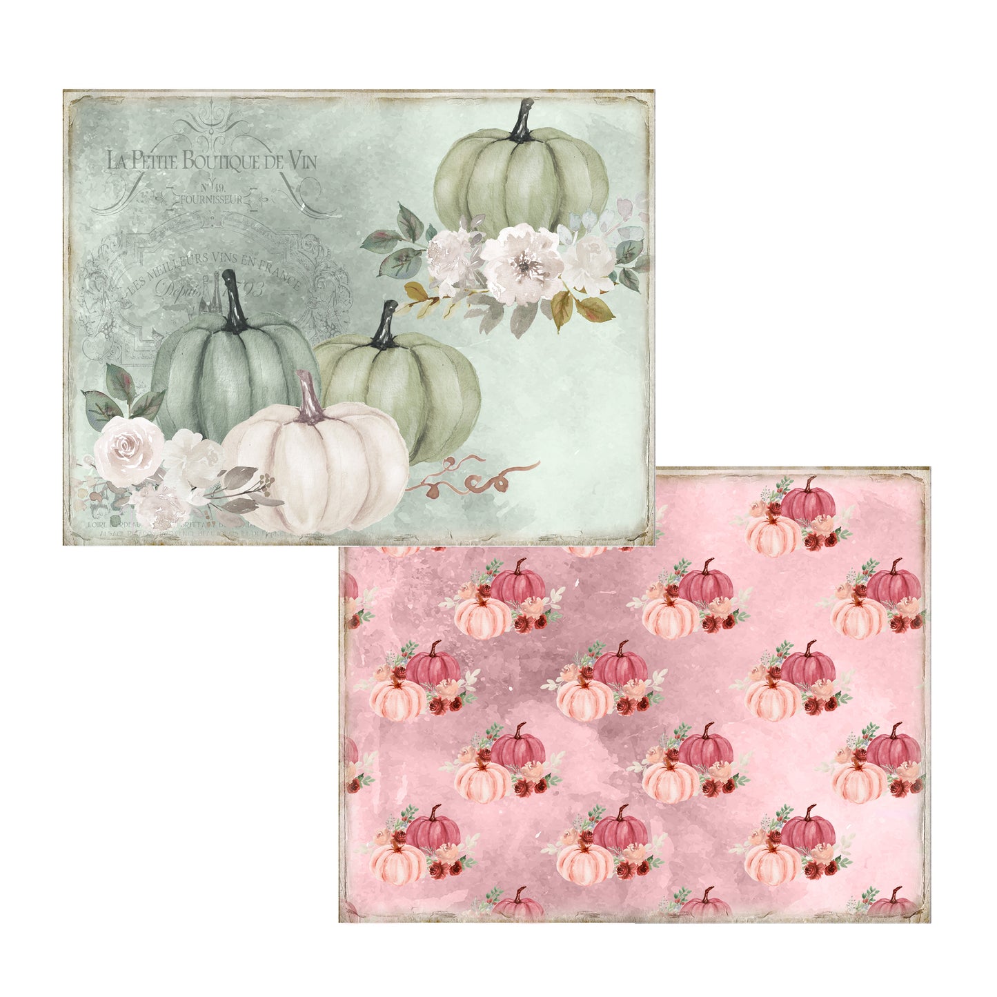 Pastel Pumpkins Journal Pages - 23-7079