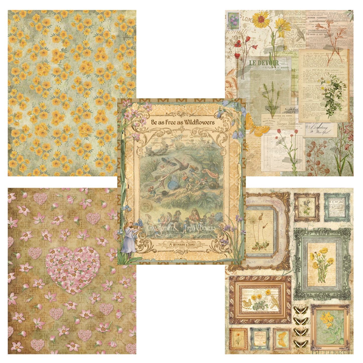 Meadows & Wildflowers Paper Pack - 7561