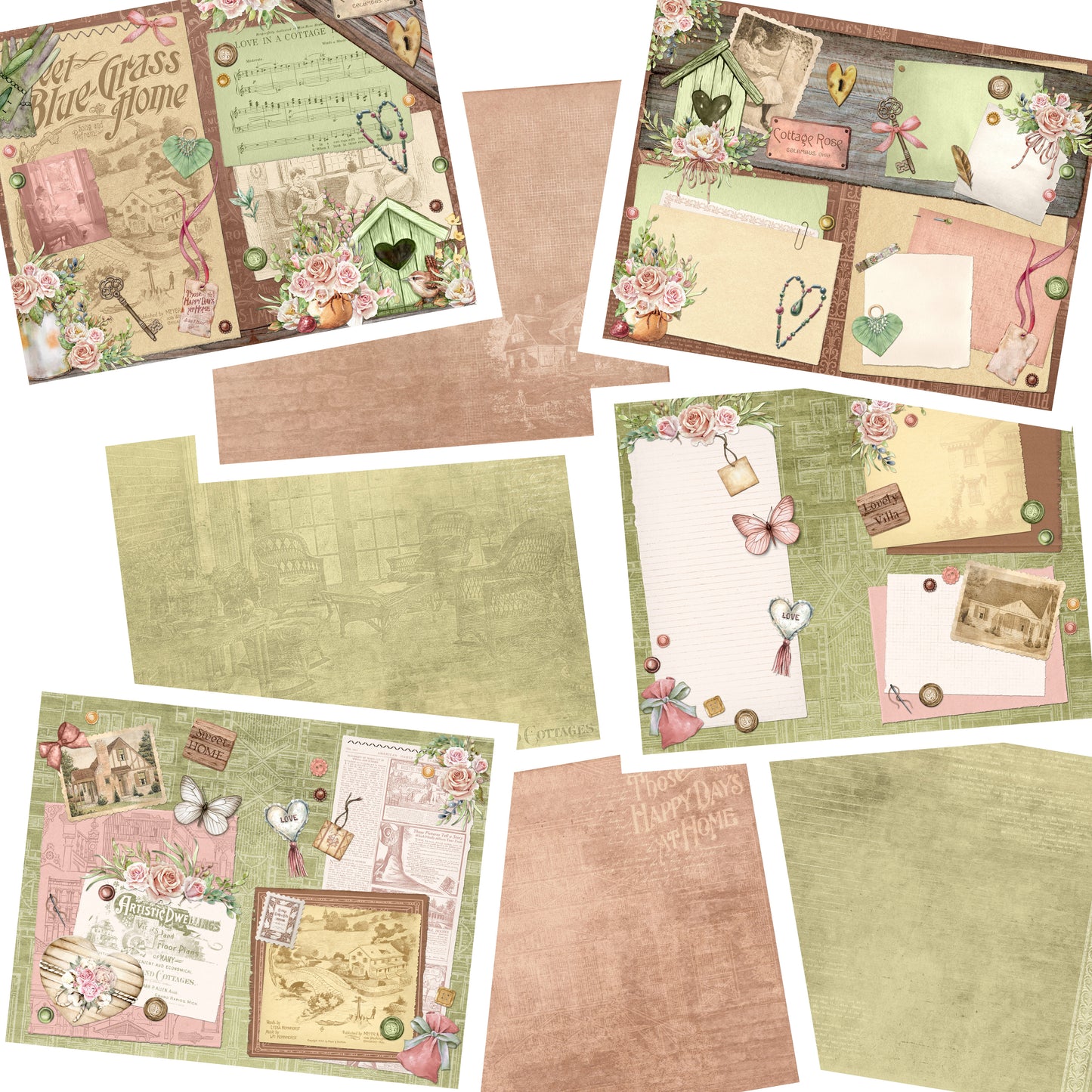 Cozy Cottage Journal Pages - 7511