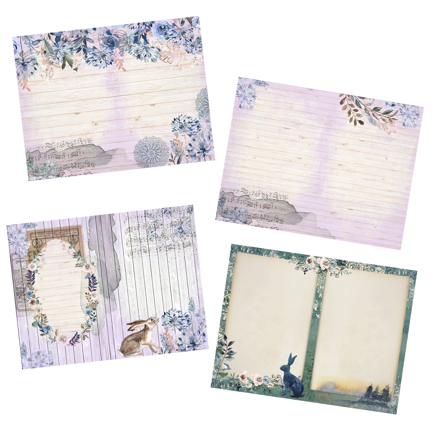 Swan Rhapsody Journal Kit - 7129 - EZscrapbooks Scrapbook Layouts Journals