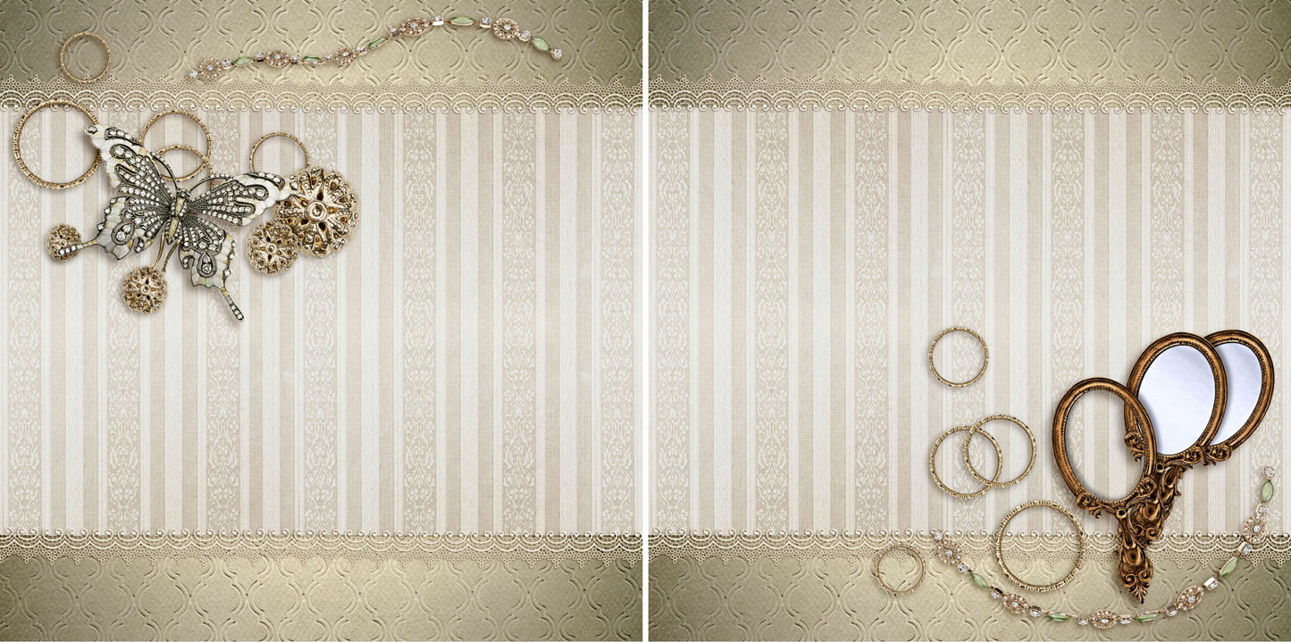 Love Letters :4 NPM - 3727 - EZscrapbooks Scrapbook Layouts Girls, Heritage, Other, Wedding