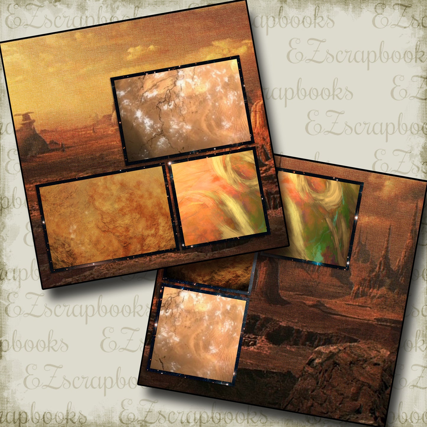 Droids Inspired - 2879 - EZscrapbooks Scrapbook Layouts Disney