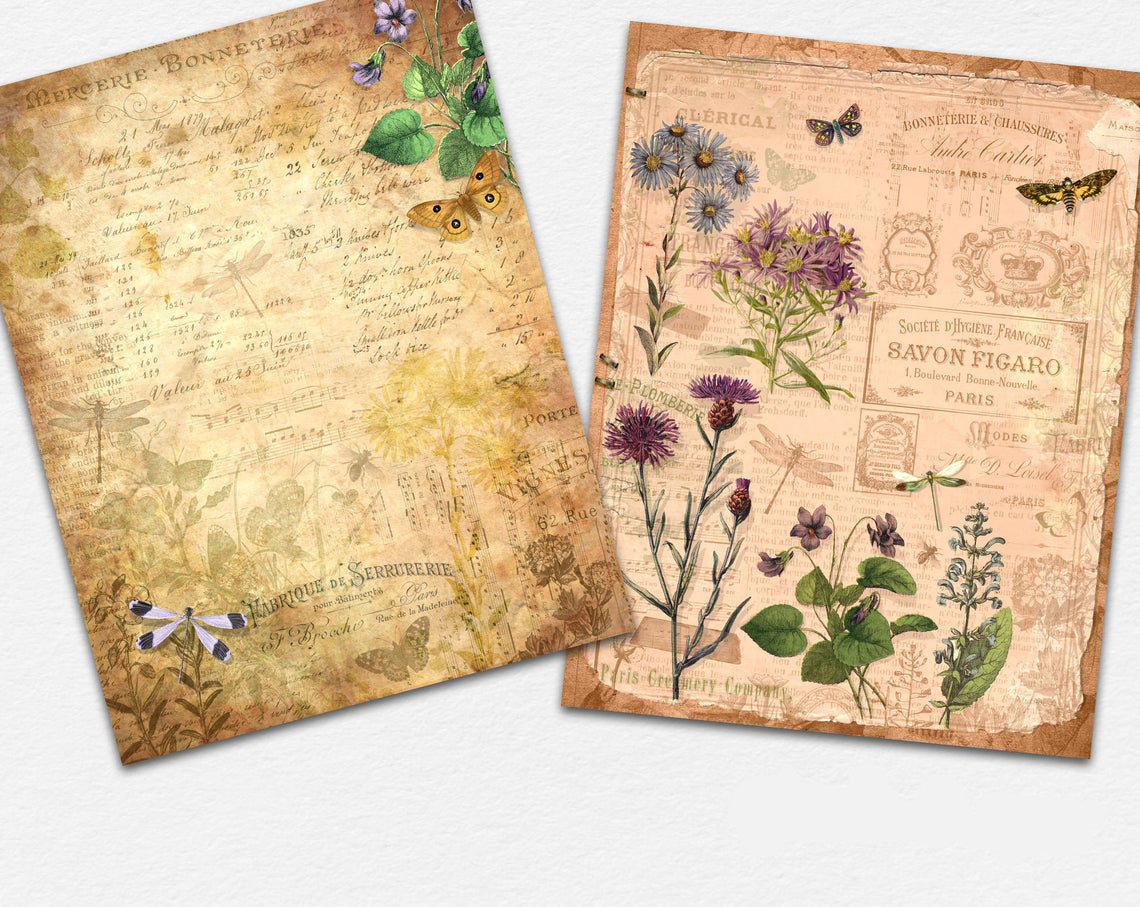 Floral Ephemera Paper Pack - 7470
