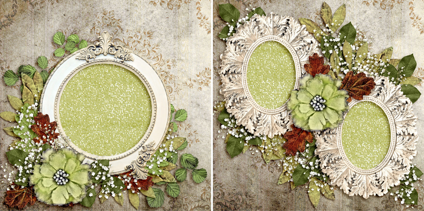 Love Letters :5 - 3728 - EZscrapbooks Scrapbook Layouts Girls, Heritage, Other, Wedding