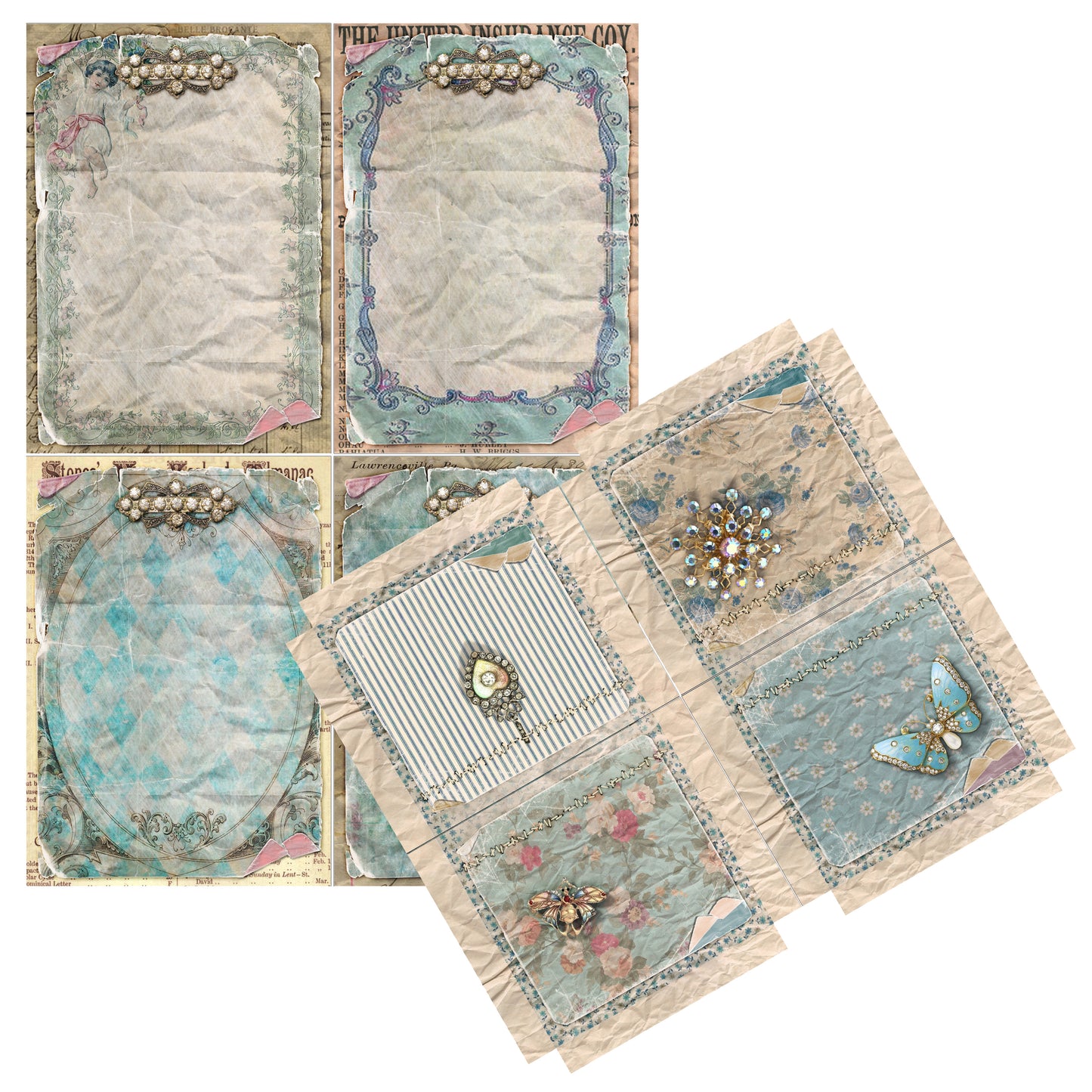 Winter Journal - 7019 - EZscrapbooks Scrapbook Layouts Journals