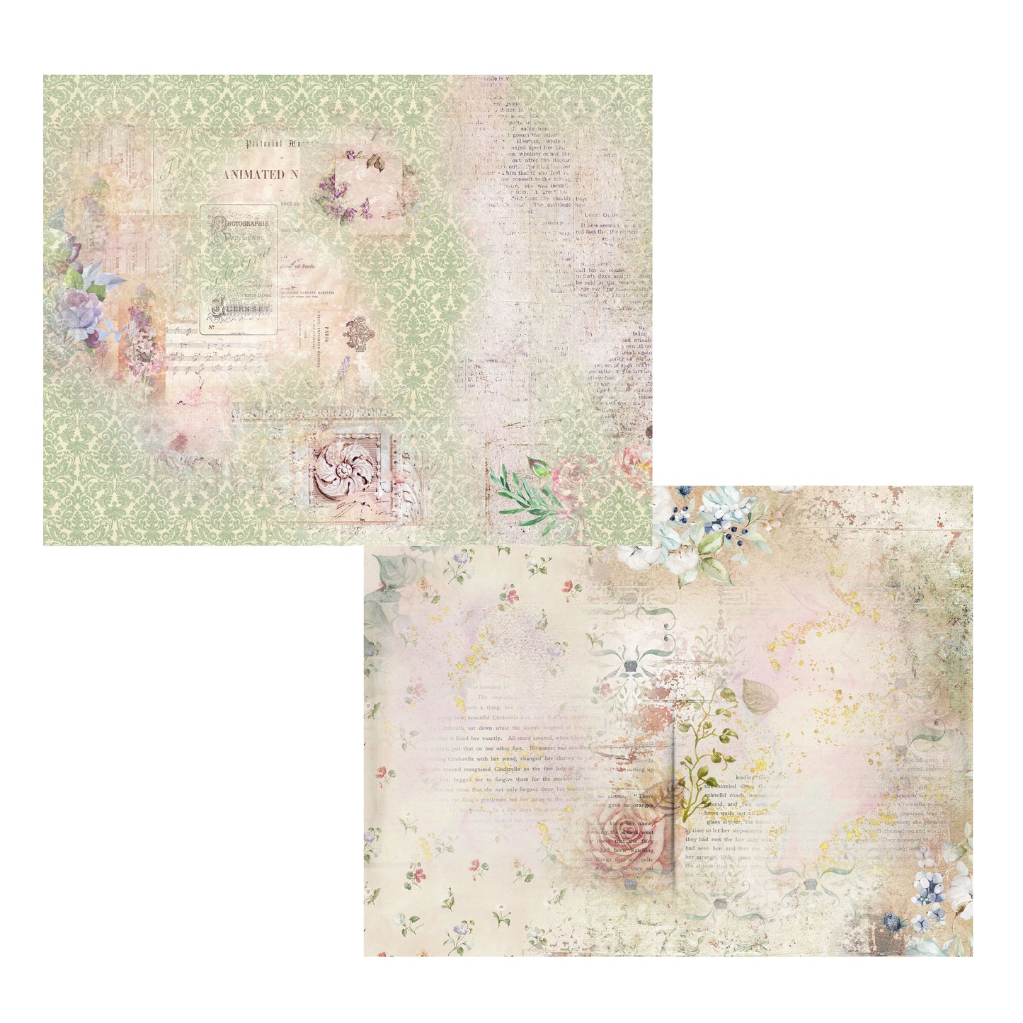 Shabby Princess in Blue Blank Pages - 23-7157