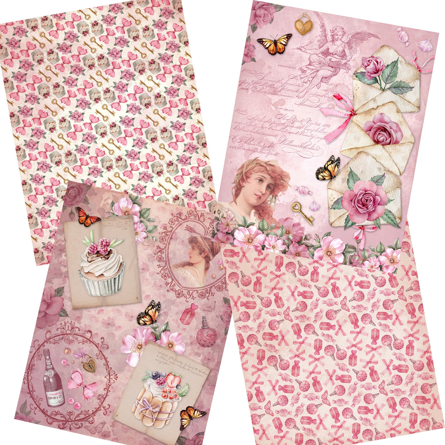 Be My Valentine Paper Pack - 7332 - EZscrapbooks Scrapbook Layouts Journals, Love - Valentine, paper pack