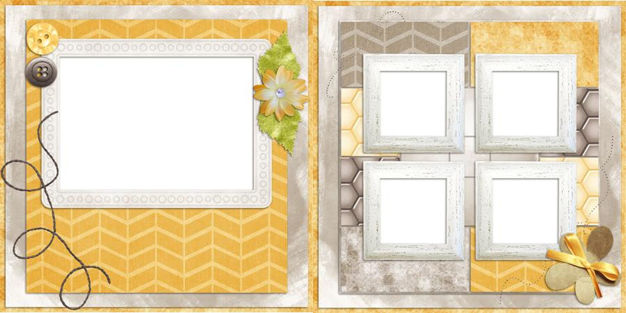 Honey in the Sun - 253 - EZscrapbooks Scrapbook Layouts Baby - Toddler, Girls, Other