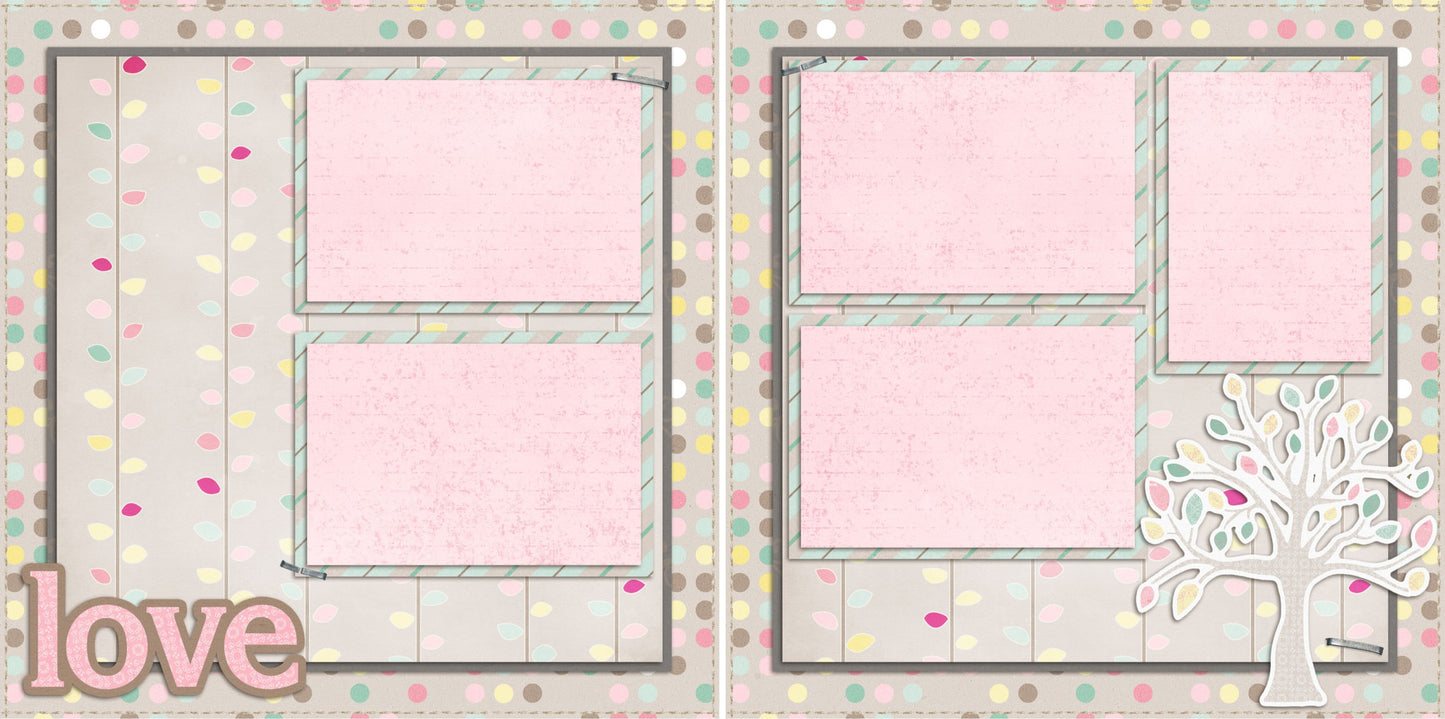 Love - 2049 - EZscrapbooks Scrapbook Layouts Family