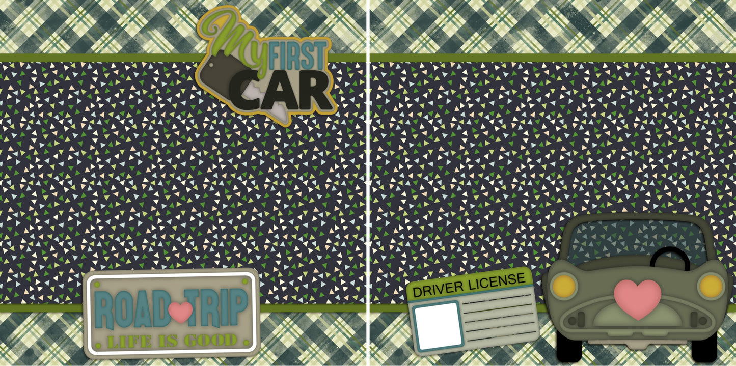 My First Car NPM - 532 - EZscrapbooks Scrapbook Layouts Family, Teen